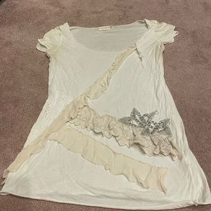 Johnny Was - 4Love&Liberty Silk, Cotton & Embellished T-Shirt